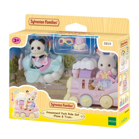 Sylvanian Families Amusement Park RidePlane & Train