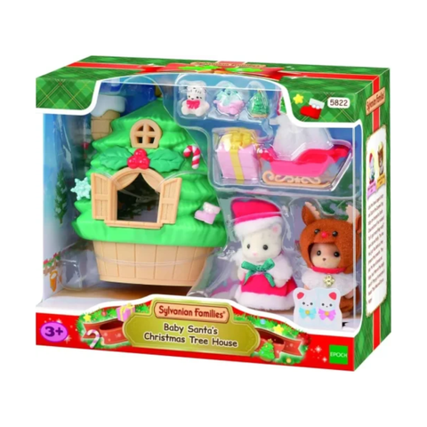 Sylvanian Families Baby Santa's Christmas Tree House