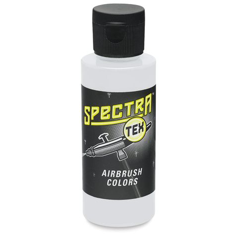 Badger SpectraTex Metallic White 60ml Pro Airbrush Artist Paint