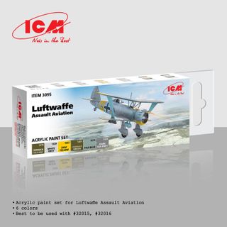 ICM Paint Set to Suit Luftwaffe Assault