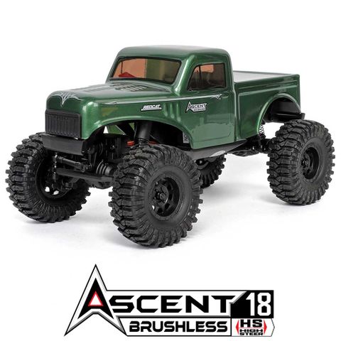Redcat 1:18 EP Ascent Rock Crawler Brushless High Steer-Green