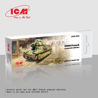 ICM Paint Set French Armoured Vehicles