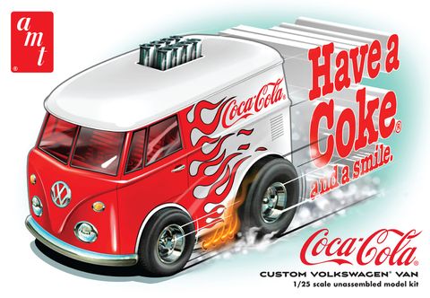 AMT 1:25 Custom Volkswagen Van Coca Cola