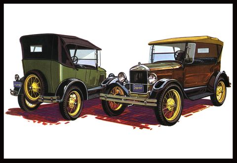 AMT 1:25 1927 Ford T Touring Lid and Tray