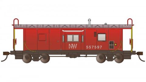 Bachmann Bay Window Caboose - Norfolk &Western #557597