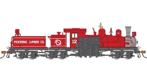 Bachmann Pickering Lumber Co. #12 -  Steel Cab With Oil Bunker