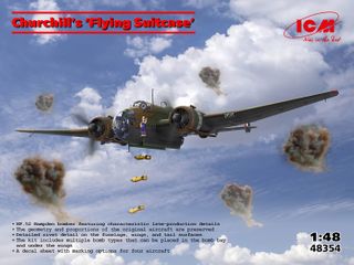 ICM 1:48 Churchills-Flying Suitcase-Hampden HP 52