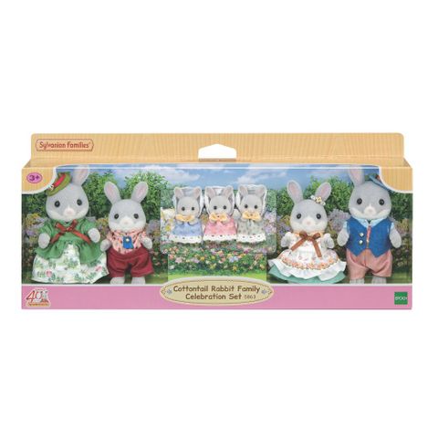 Sylvanian Families Cottontail Rabbit Family Celebration Set