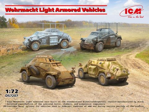 ICM 1:72 Wehrmacht Light Armoured Vehicles