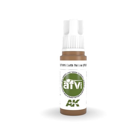 AK Interactive Acrylic N&ordm;6 Earth Yellow(FS30257)