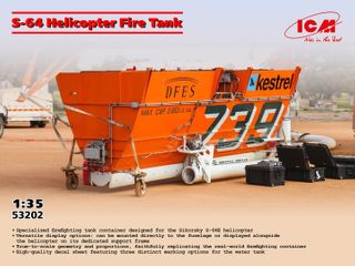 ICM 1:35 S-64 Helicopter Fire Tank