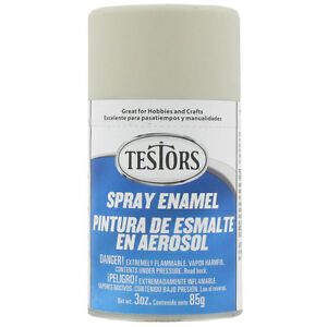 Testors Flat Lt. A/Craft Gray Enamel 85Gm Spray*