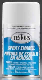 Testors Flat White Enamel 85Gm Spray *