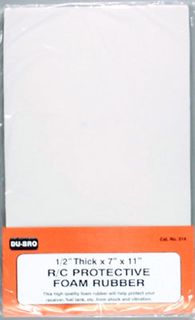 Dubro R/C Protective Foam Rubber 1/2X7X11*