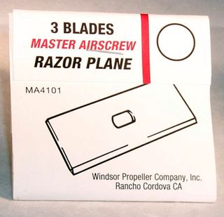 Master Airscrew Razor Plane ReplacementBlades 3/Pk