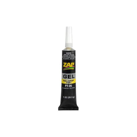 Zap Adhesive 28.3 Grams (1 oz ) Zap GelCA no drip suck-back tube