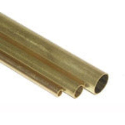 KS Metals Round Tube 7/16X36 4 Pcs In Outer Brass *