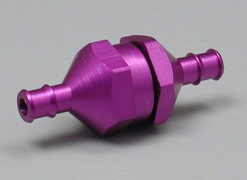 Dubro In Line Fuel Filter Purple Anodized  *