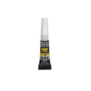 Zap Adhesive 3 Grams (0.11 oz) Zap Gel CA no drip suck-back tube