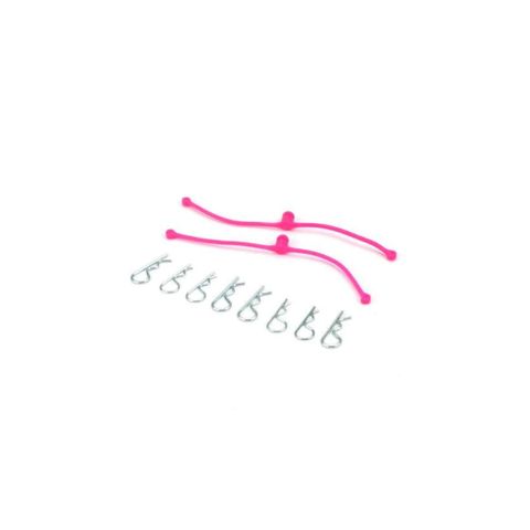 Dubro Body Klip Retainers 2Pcs Pink*