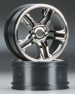 Traxxas Wheels Ss Front (Blk Chrome )