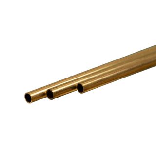 KS Metals Thin Wall Brass 5Mm Od X 300Mm3Pcs