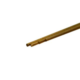 KS Metals Round Brass Rod 2.5Mm Di X300Mm 4Pcs