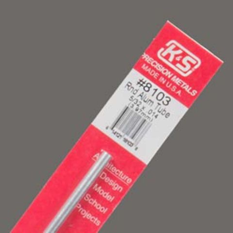 KS Metals 12 Aluminum Tube 5/32 1 Pc