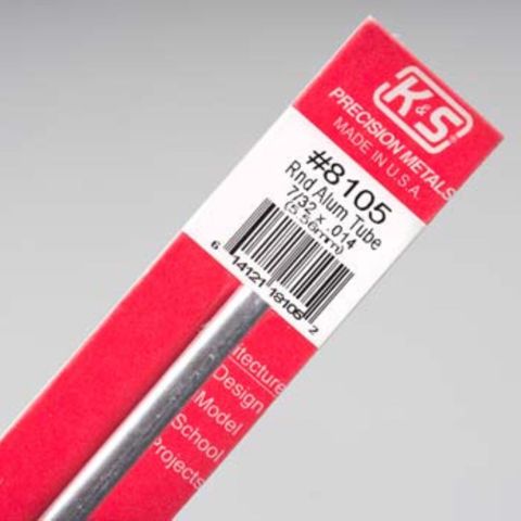 KS Metals 12 Aluminum Tube 7/32 1 Pc