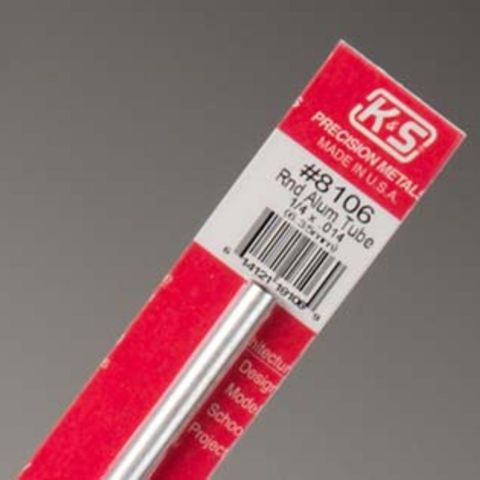 KS Metals 12 Aluminum Tube 1/4 1 Pc