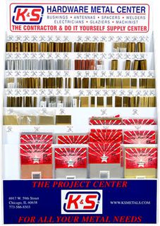 KS Metals K & S Metal Display Centre Carded Stock