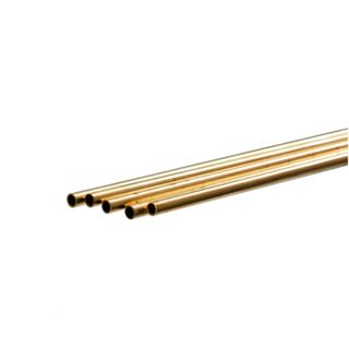 KS Metals Brass Tube 5Mm Odx.45Mm Wall-5Pcs