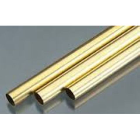 KS Metals Brass Tube Thin Wall 3Mmodx.225Mm- 5Pcs