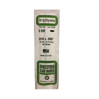 Evergreen Styrene Strips .010 X .250 In-10