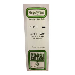 Evergreen Styrene Strips .015 X .020 In-10