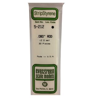 Evergreen Plastic Rod .080 In (6)
