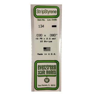 Evergreen Styrene Strips .030 X .080 In-10