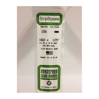 Evergreen Styrene Strips .060 X .125 In-10