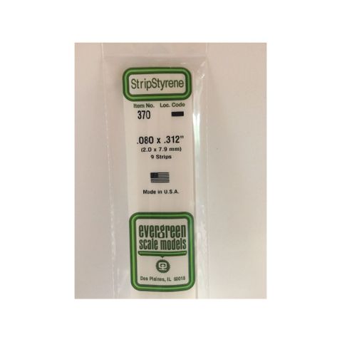 Evergreen Styr Strips .080X.312X24(9)