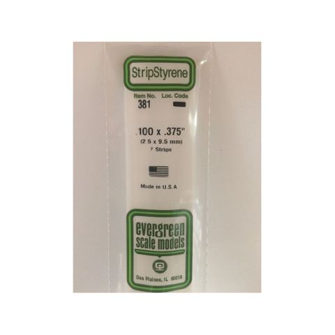 Evergreen Styr Strips .100X.375X24(7) *