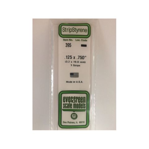 Evergreen Styr Strips .125X.750X24(3)*