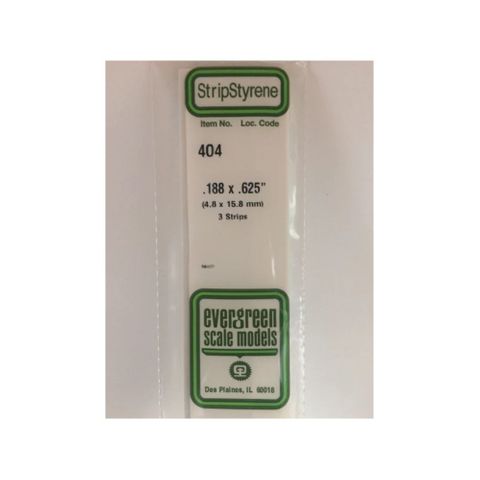 Evergreen Styr Strips .188X.625X24(3)*