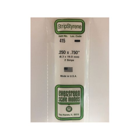 Evergreen Styr Strips .250X.750X24(2)