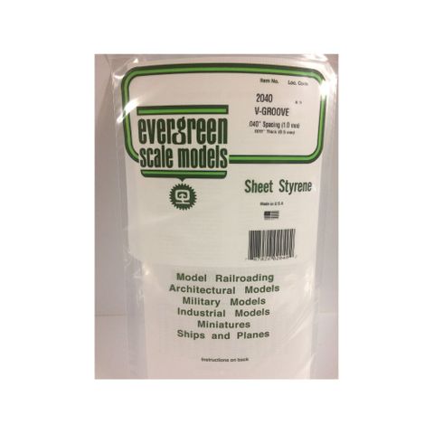 Evergreen Styr V-Groove Siding .040 In Sp