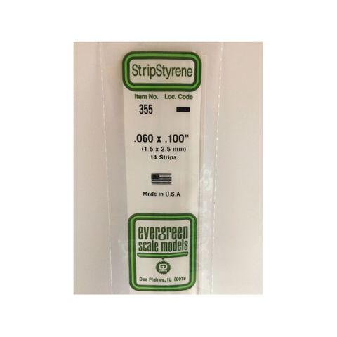Evergreen Styr Strips .060X.100X24(14)