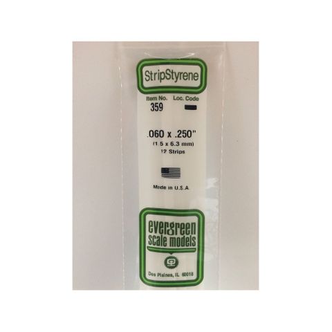 Evergreen Styr Strips .060X.250X24(12)