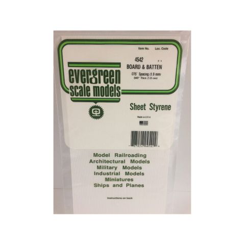 Evergreen Styr Board&Batten .075 Sp