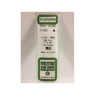 Evergreen Styr Rod 1/16(.062) (40) *