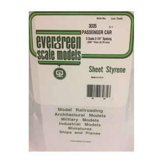 Evergreen Styr Passenger Car Siding- S