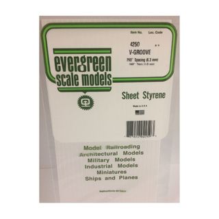 Evergreen Styr V-Groove Siding .250 Sp